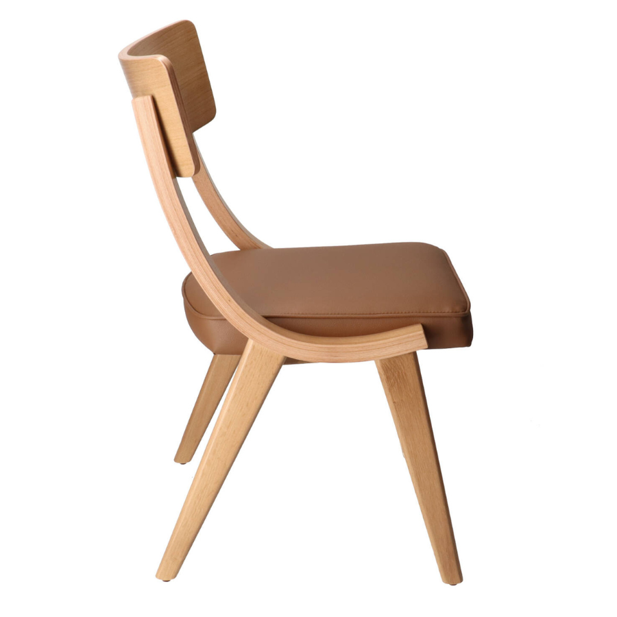 XTON THOMAS Brown Scandinavian Wooden indoor chair